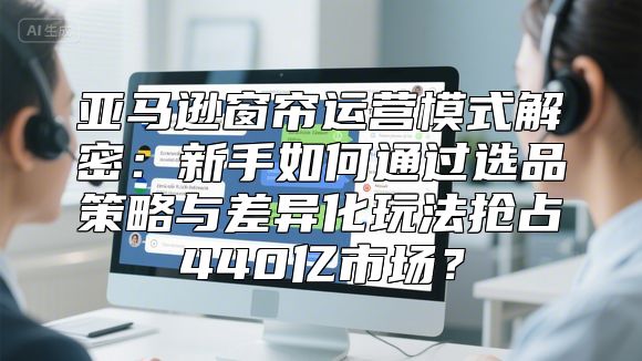 亚马逊窗帘运营模式解密：新手如何通过选品策略与差异化玩法抢占440亿市场？