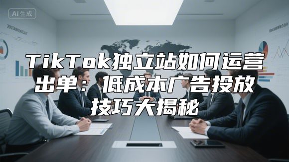 TikTok独立站如何运营出单：低成本广告投放技巧大揭秘