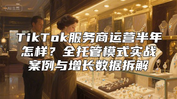 TikTok服务商运营半年怎样？全托管模式实战案例与增长数据拆解