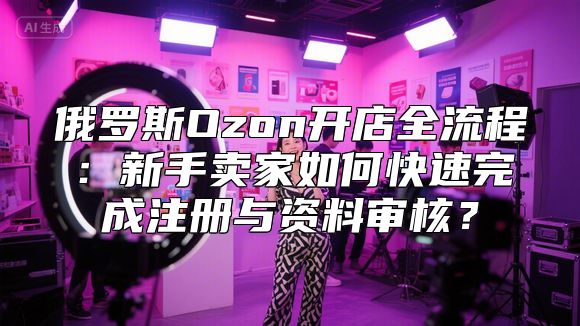 俄罗斯Ozon开店全流程：新手卖家如何快速完成注册与资料审核？