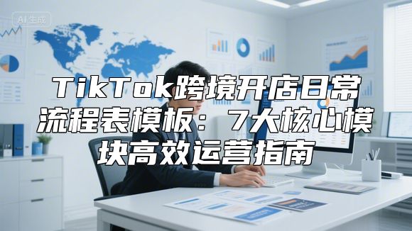 TikTok跨境开店日常流程表模板：7大核心模块高效运营指南