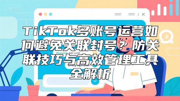 TikTok多账号运营如何避免关联封号？防关联技巧与高效管理工具全解析
