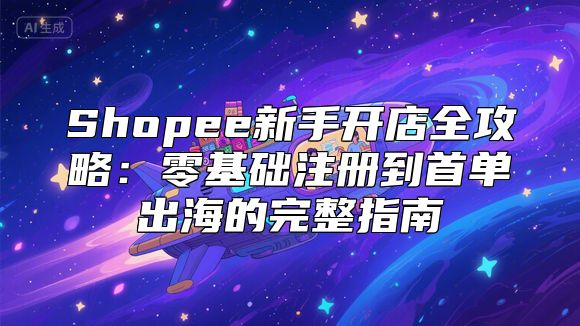 Shopee新手开店全攻略：零基础注册到首单出海的完整指南