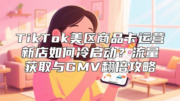 TikTok美区商品卡运营新店如何冷启动？流量获取与GMV翻倍攻略
