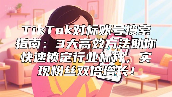 TikTok对标账号搜索指南：3大高效方法助你快速锁定行业标杆，实现粉丝双倍增长！