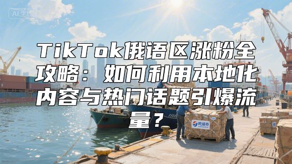 TikTok俄语区涨粉全攻略：如何利用本地化内容与热门话题引爆流量？
