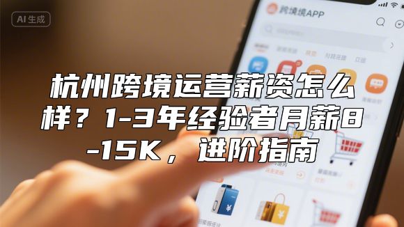 杭州跨境运营薪资怎么样？1-3年经验者月薪8-15K，进阶指南