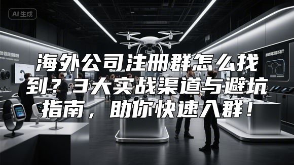 海外公司注册群怎么找到？3大实战渠道与避坑指南，助你快速入群！