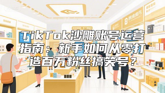 TikTok沙雕账号运营指南：新手如何从零打造百万粉丝搞笑号？