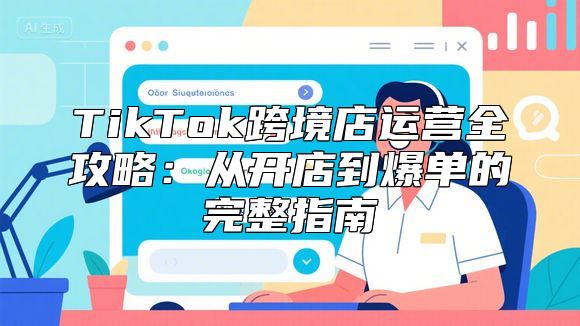 TikTok跨境店运营全攻略：从开店到爆单的完整指南