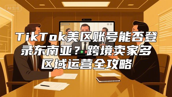 TikTok美区账号能否登录东南亚？跨境卖家多区域运营全攻略
